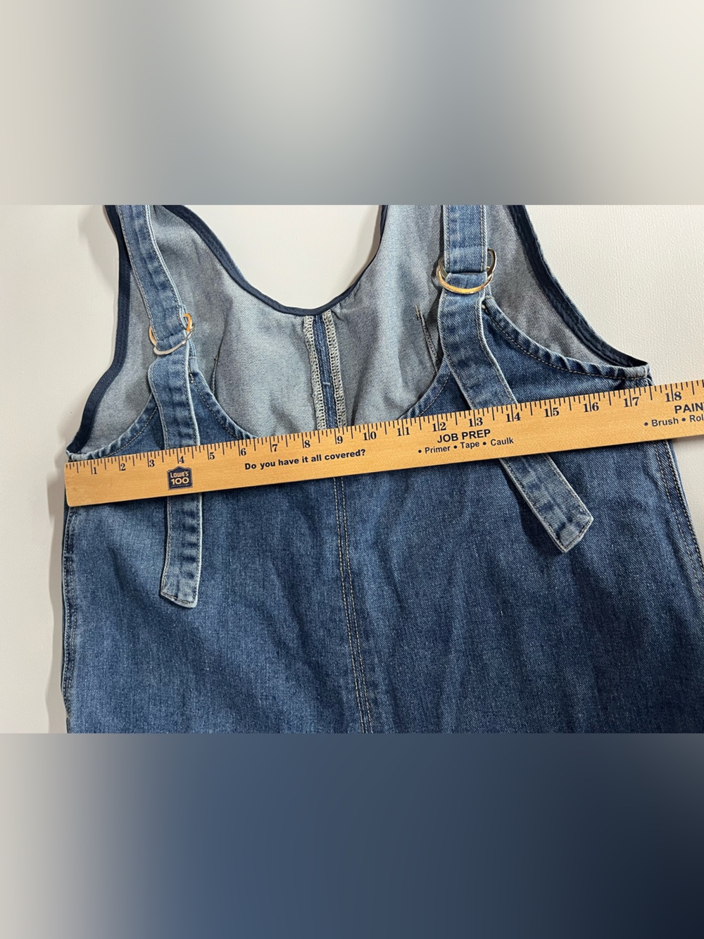 Denim Jumpsuit Overalls Womens Medium - Picture 6 of 9